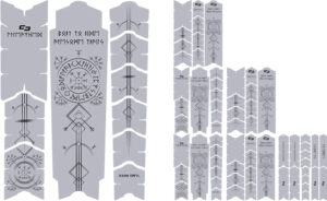 Unscratch-Frame-Rahmenschutzfolie-Runes-of-Shred-Black-Matt