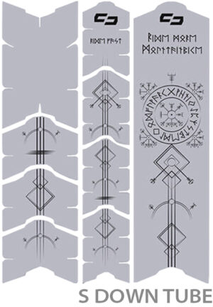 Unleazhed Pellicola protettiva per telaio Unscratch - Rune di Shred Nero Opaco