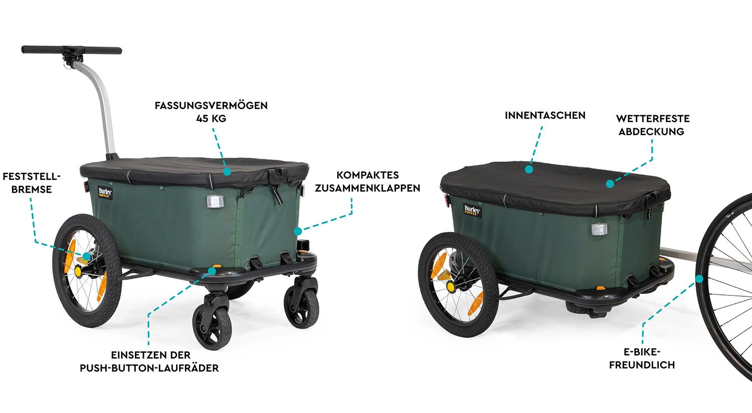 Burley Rimorchio da trasporto HOPPER